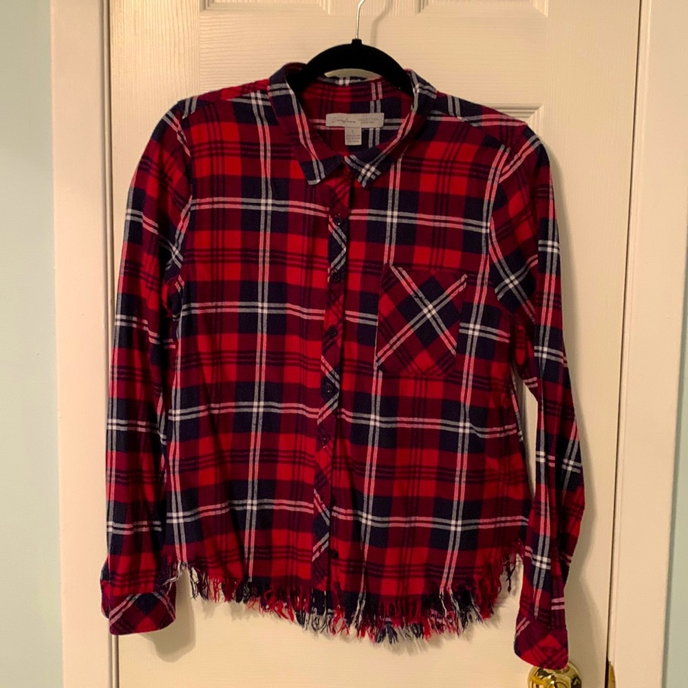 Confess Collection Plaid Shirt.